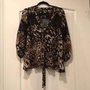 Dolce Vita animal print blouse